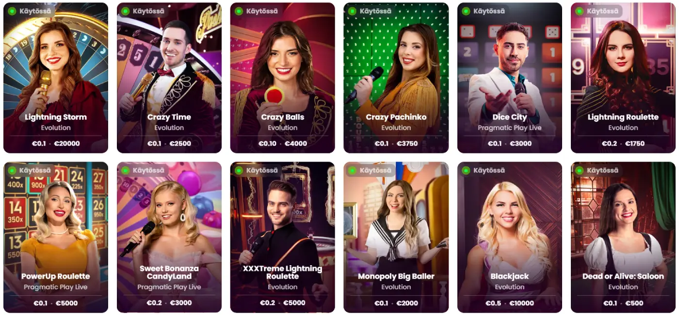 Wisho Casino Live-kasino