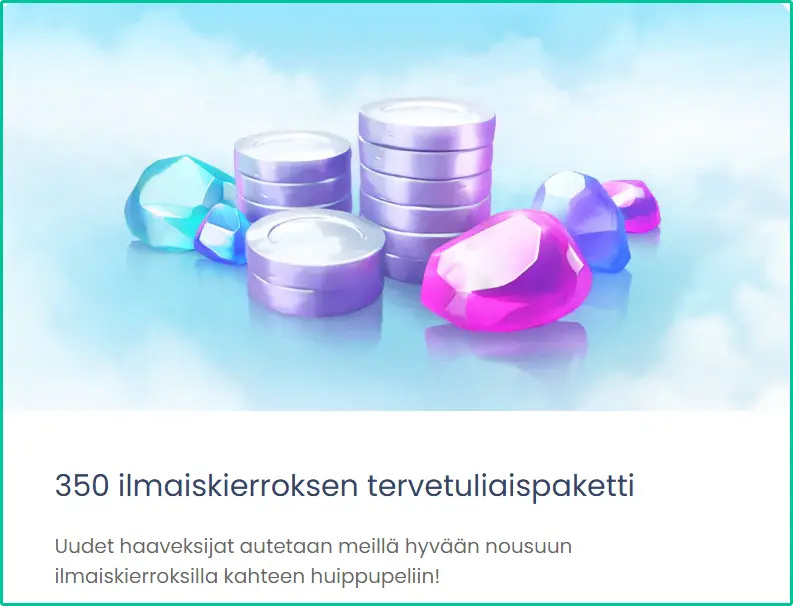 Wisho Casino Tervetuliaispaketti
